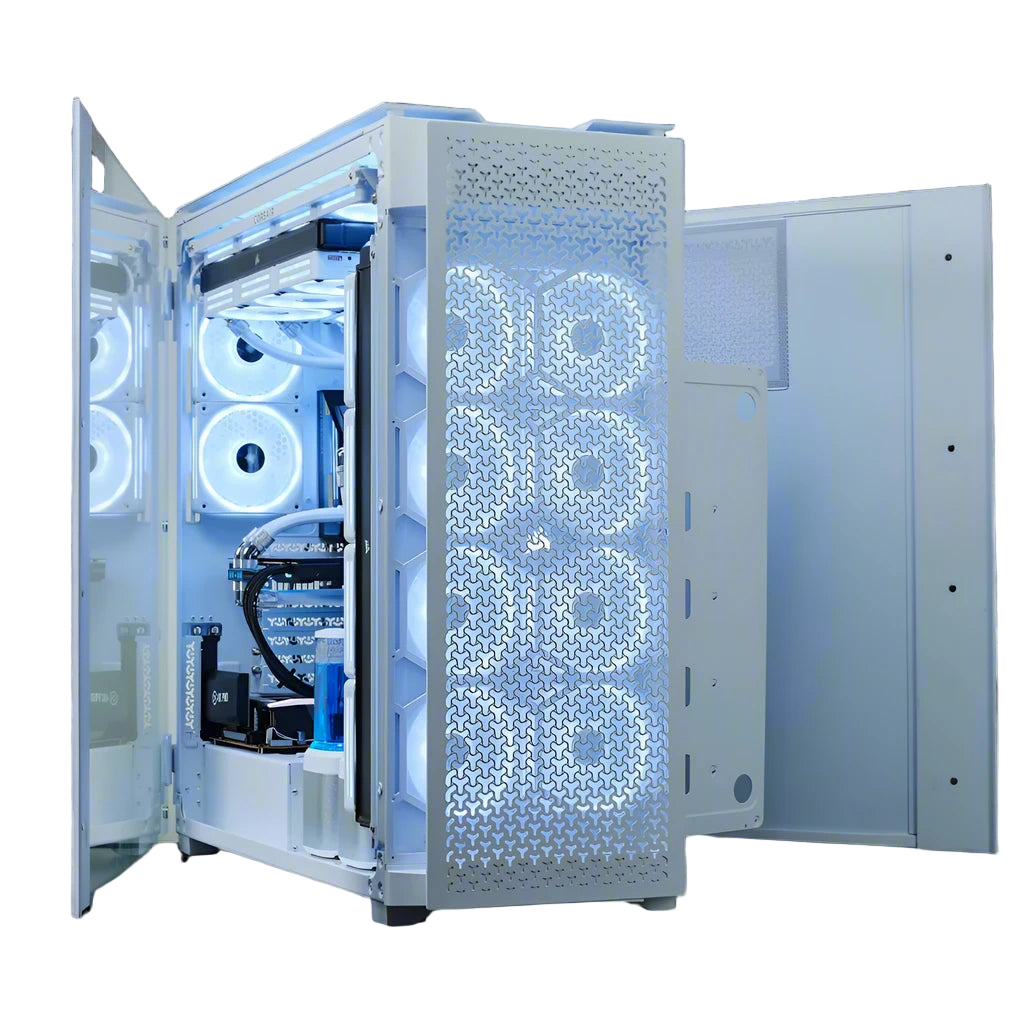 case with a white background