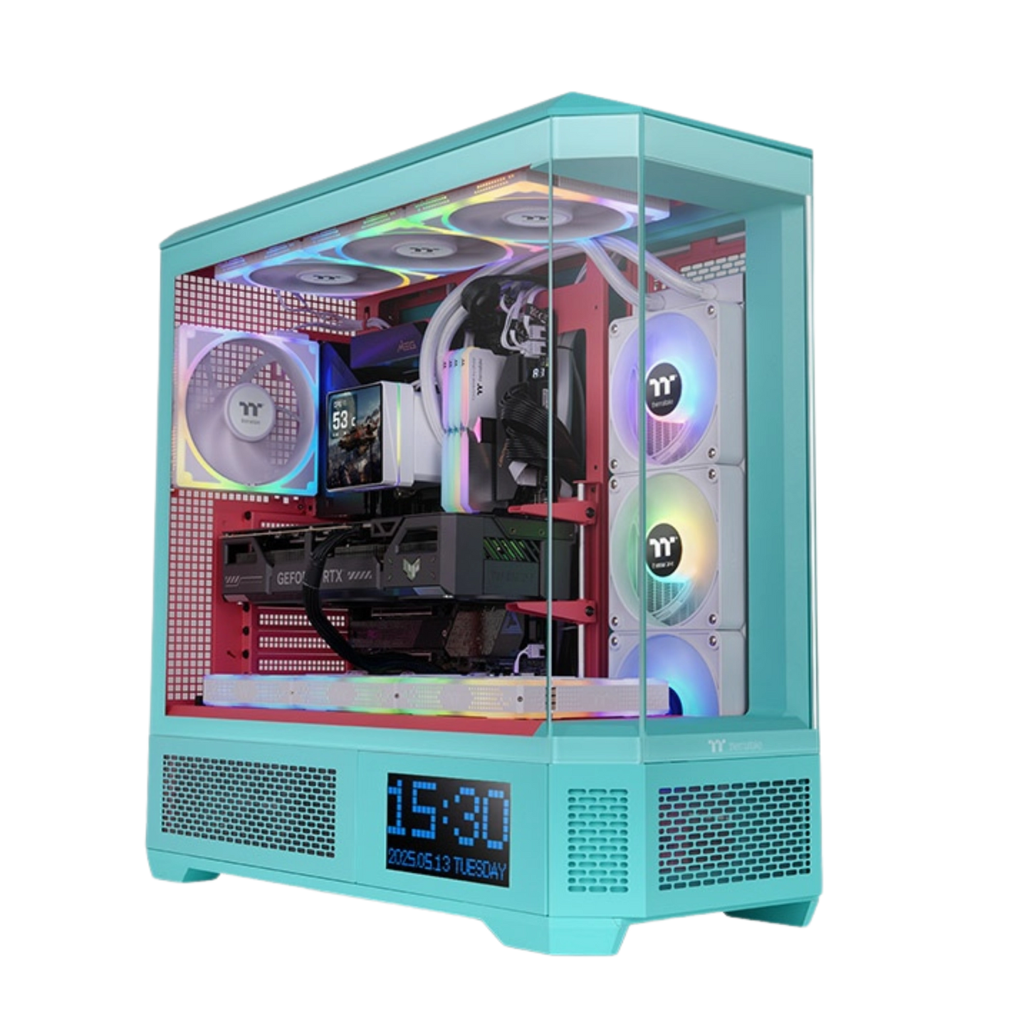 Case with a white background