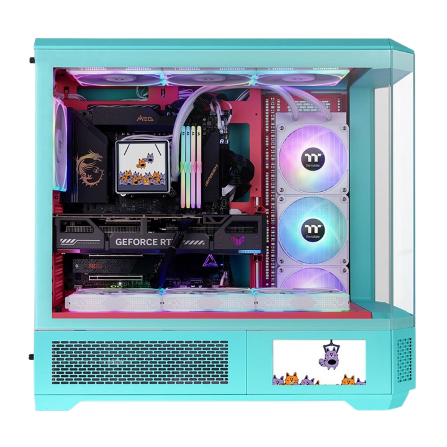 Case with a white background