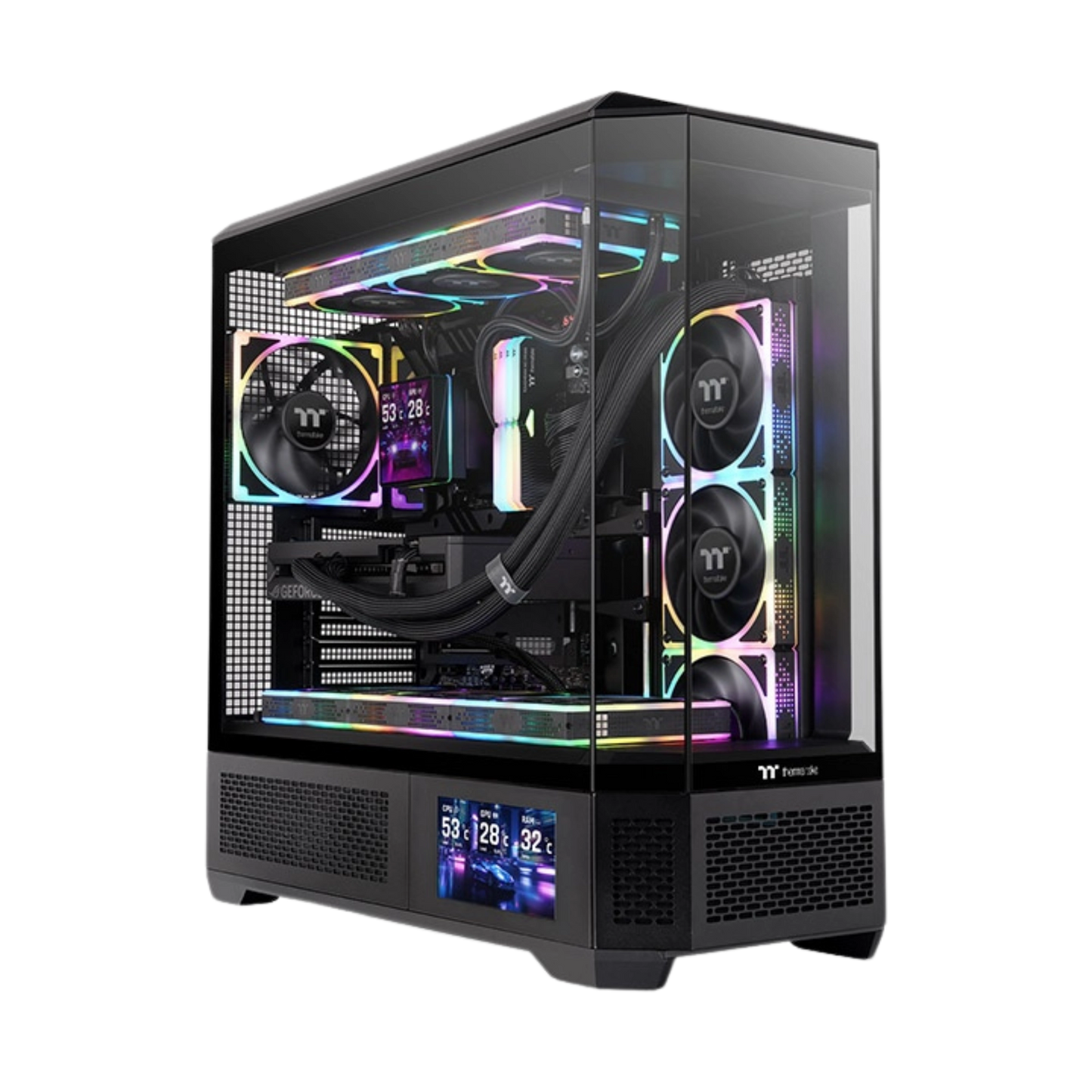 Case with a white background