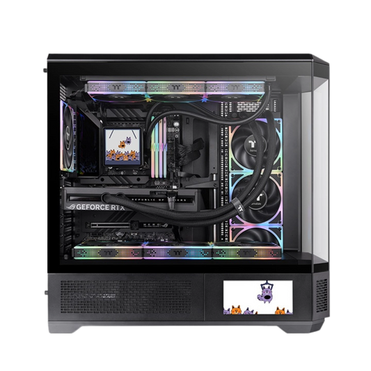 Codename 'orbital strike', this weapon is capable of eliminating everything you point it at. This is more of a workstation than a gaming rig but enables smooth 4K gaming as well. It's up to you to decide what task you want to strike with the godly power of Draco. Having the power of kinetic bombardment is no joke.