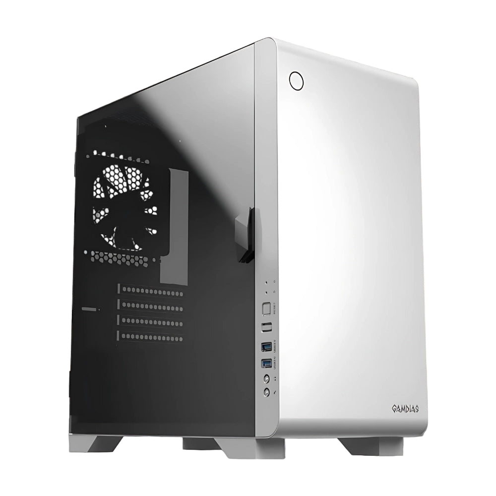 Case with a white background