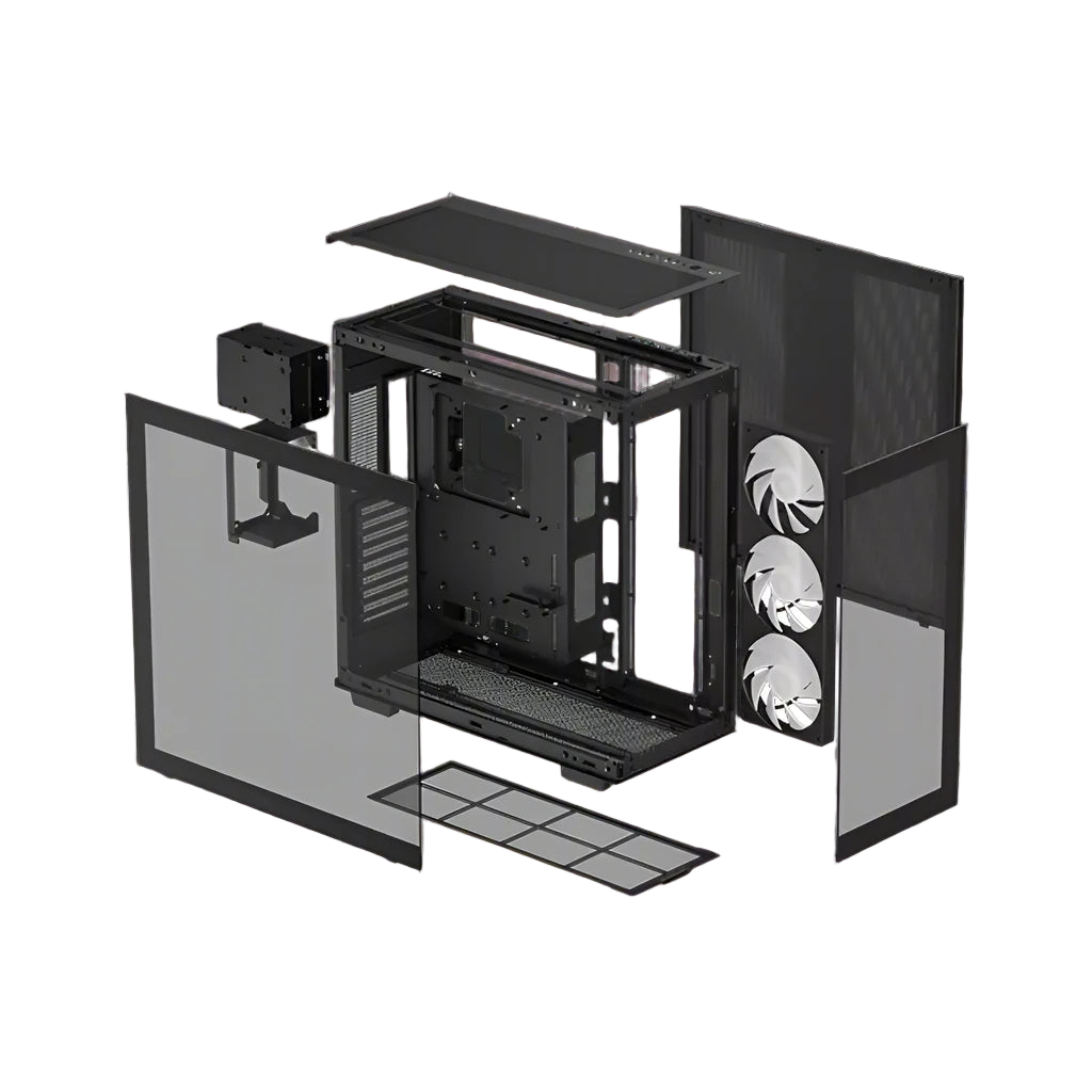 Case with a white background