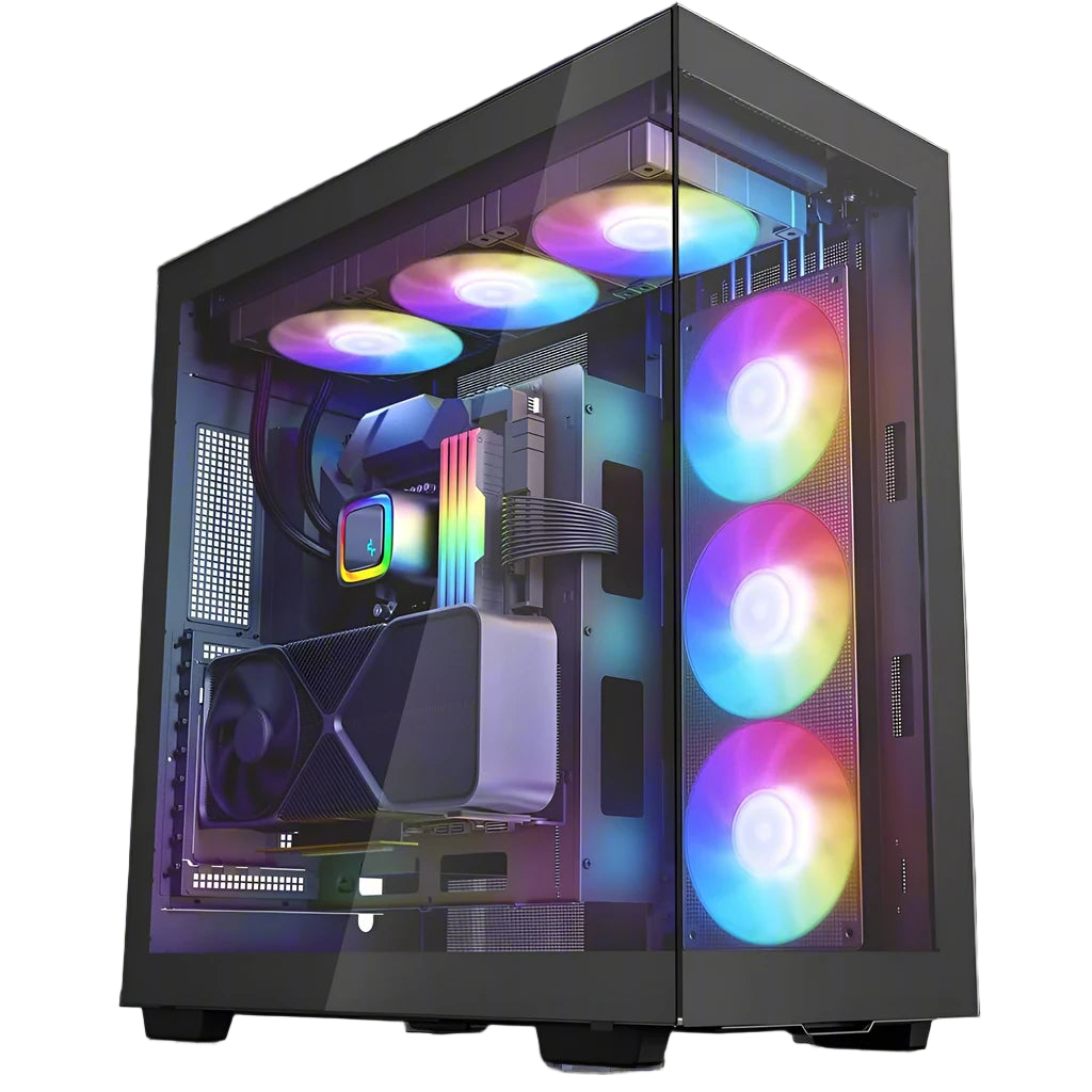 Case with a white background