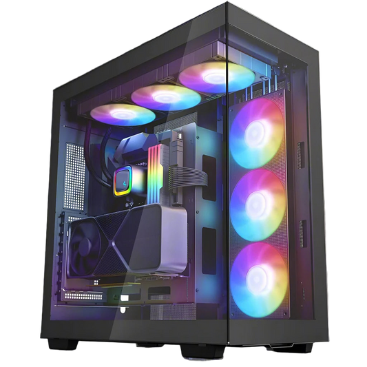 Case with a white background