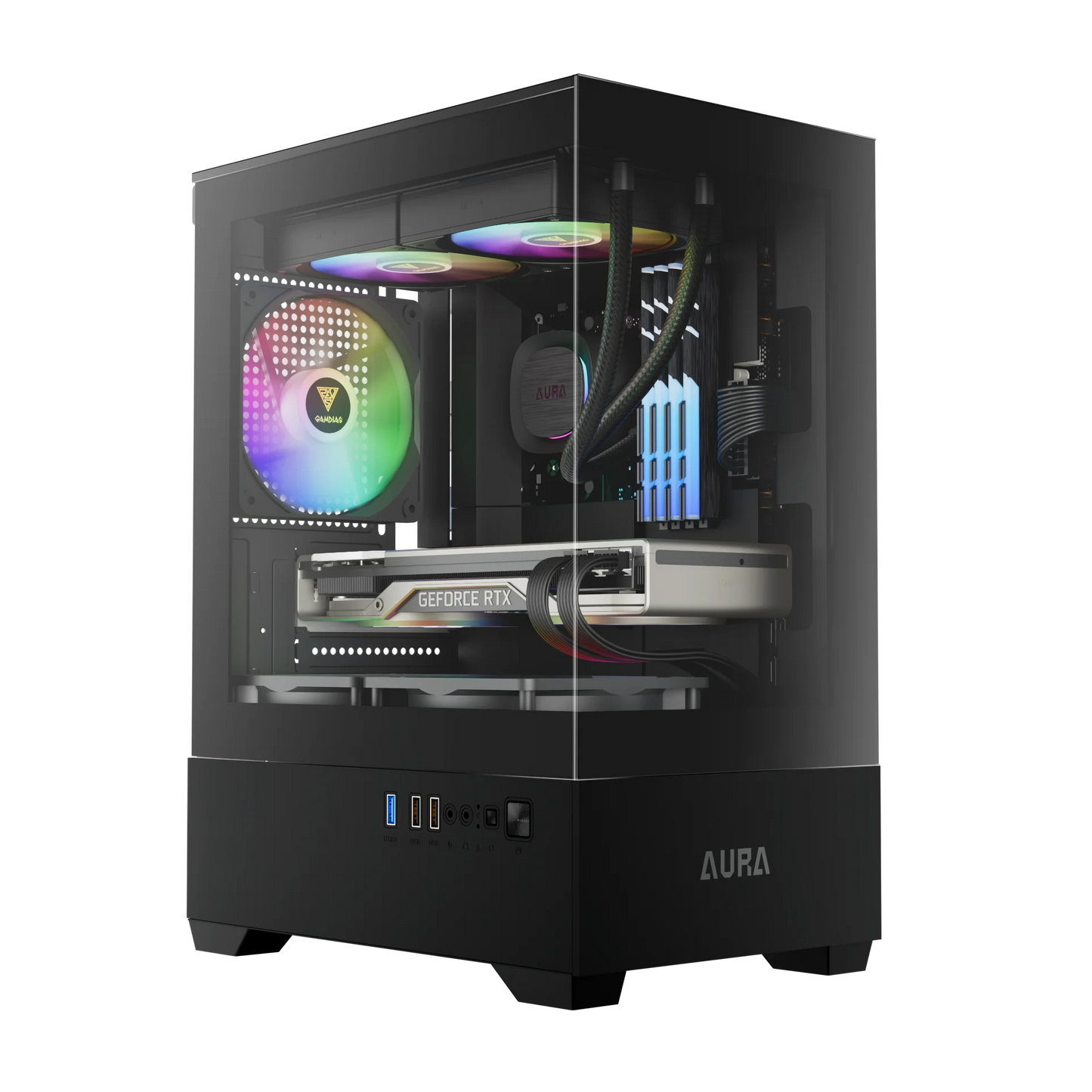 Case with a white background