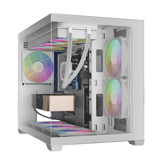 Case with a white background