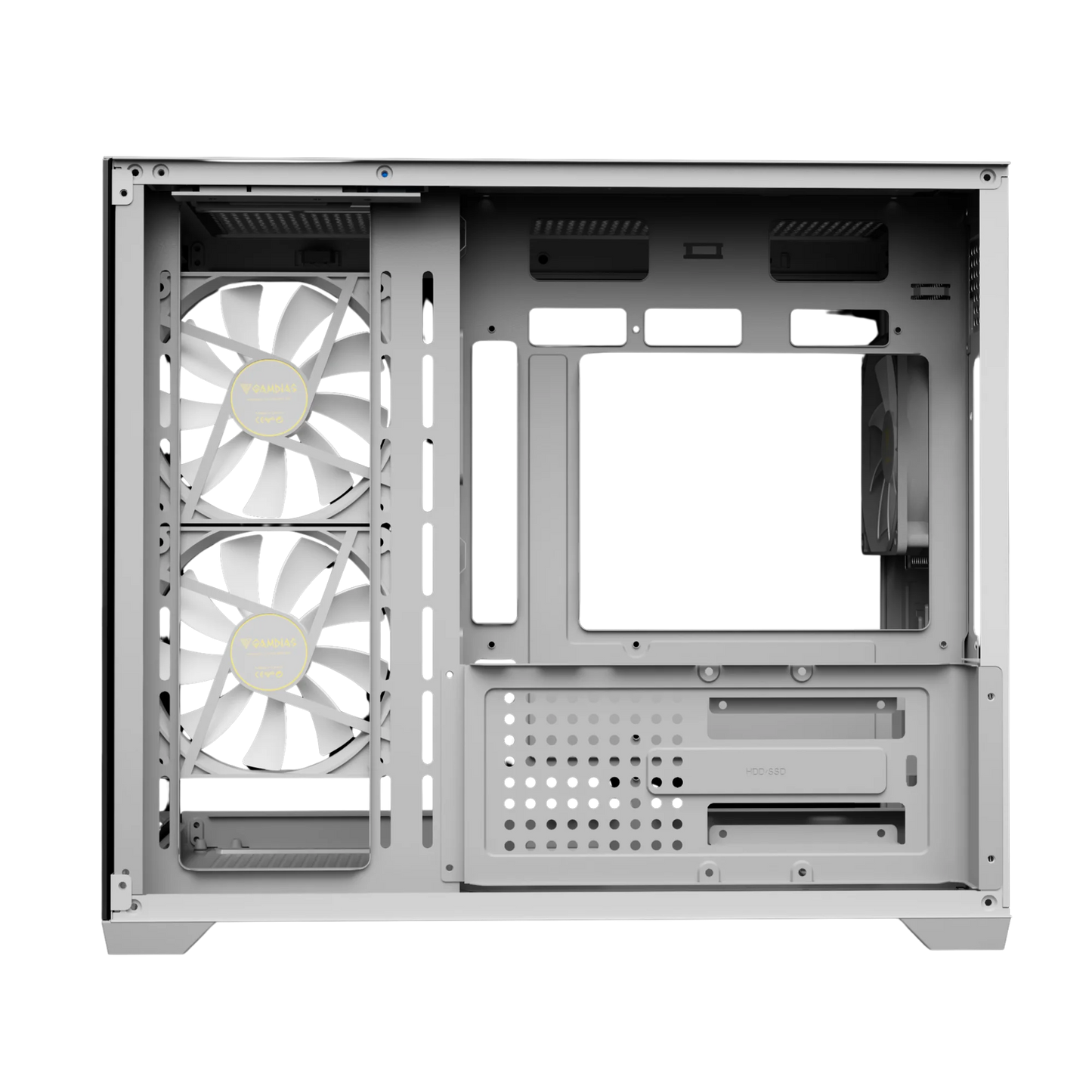 Case with a white background