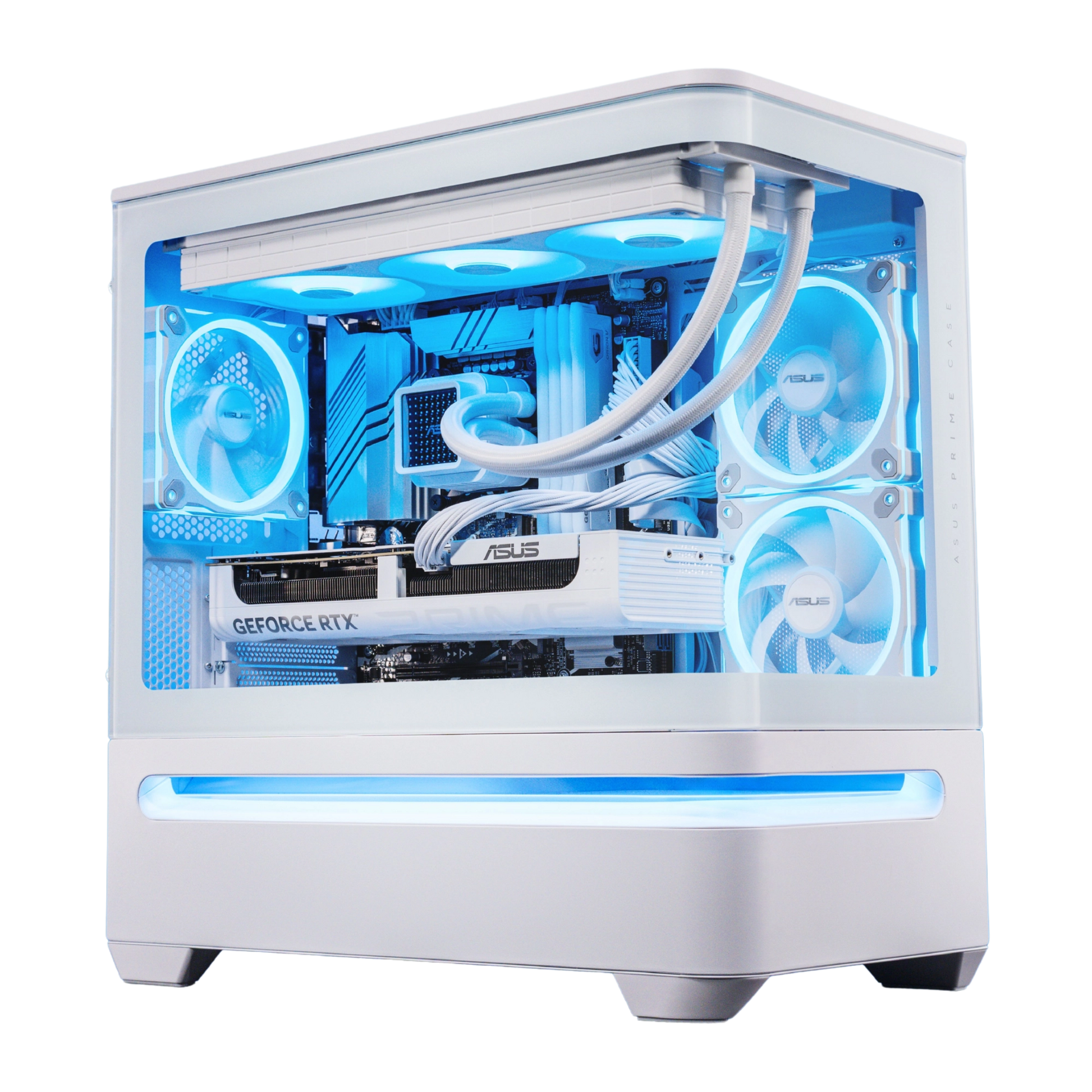 Case with a white background