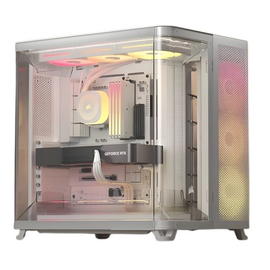 Case with a white background