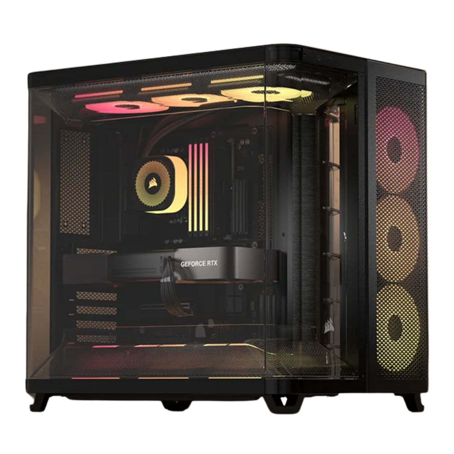 Case with a white background